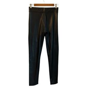 NEW‎ Ci Sono Vegan Leather Stretch Leggings Women’s SZ Medium in Black